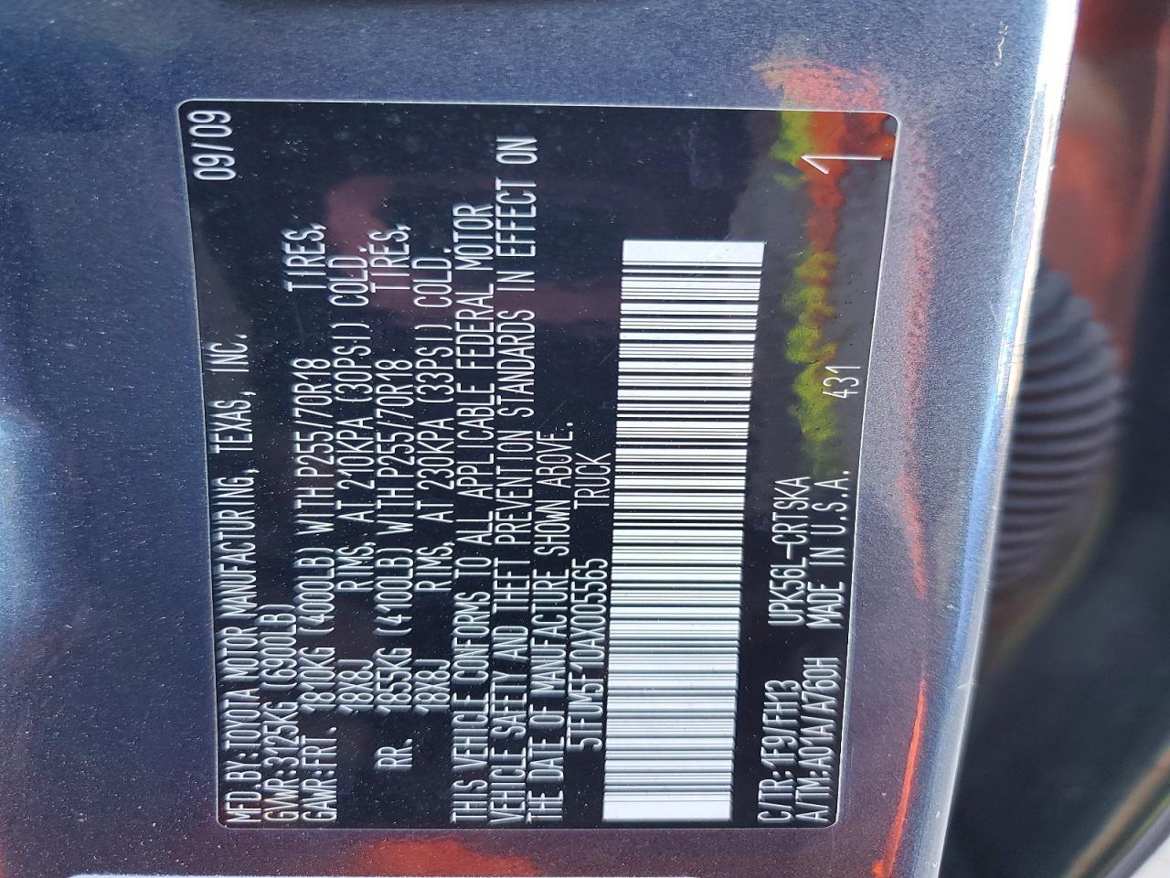 2010 Toyota Tundra Grade