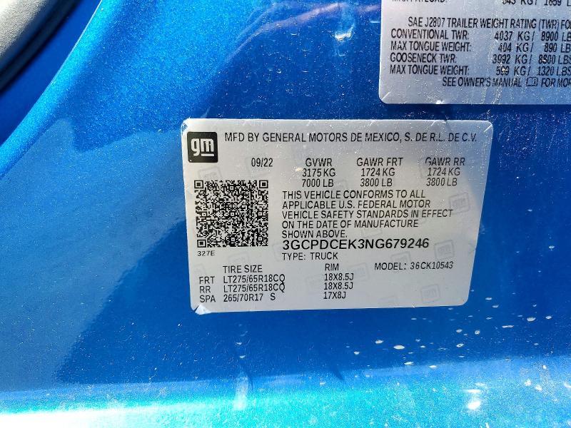 2022 Chevrolet Silverado K1500 Trail Boss Custom