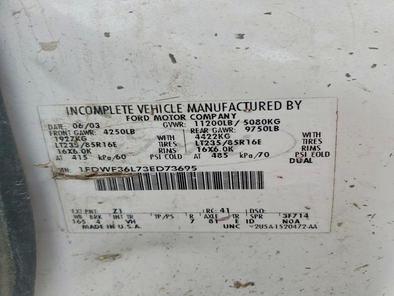 2003 Ford F350 Super Duty