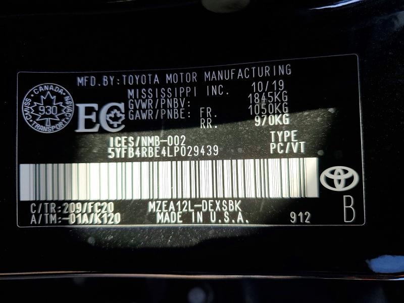 2020 Toyota Corolla se