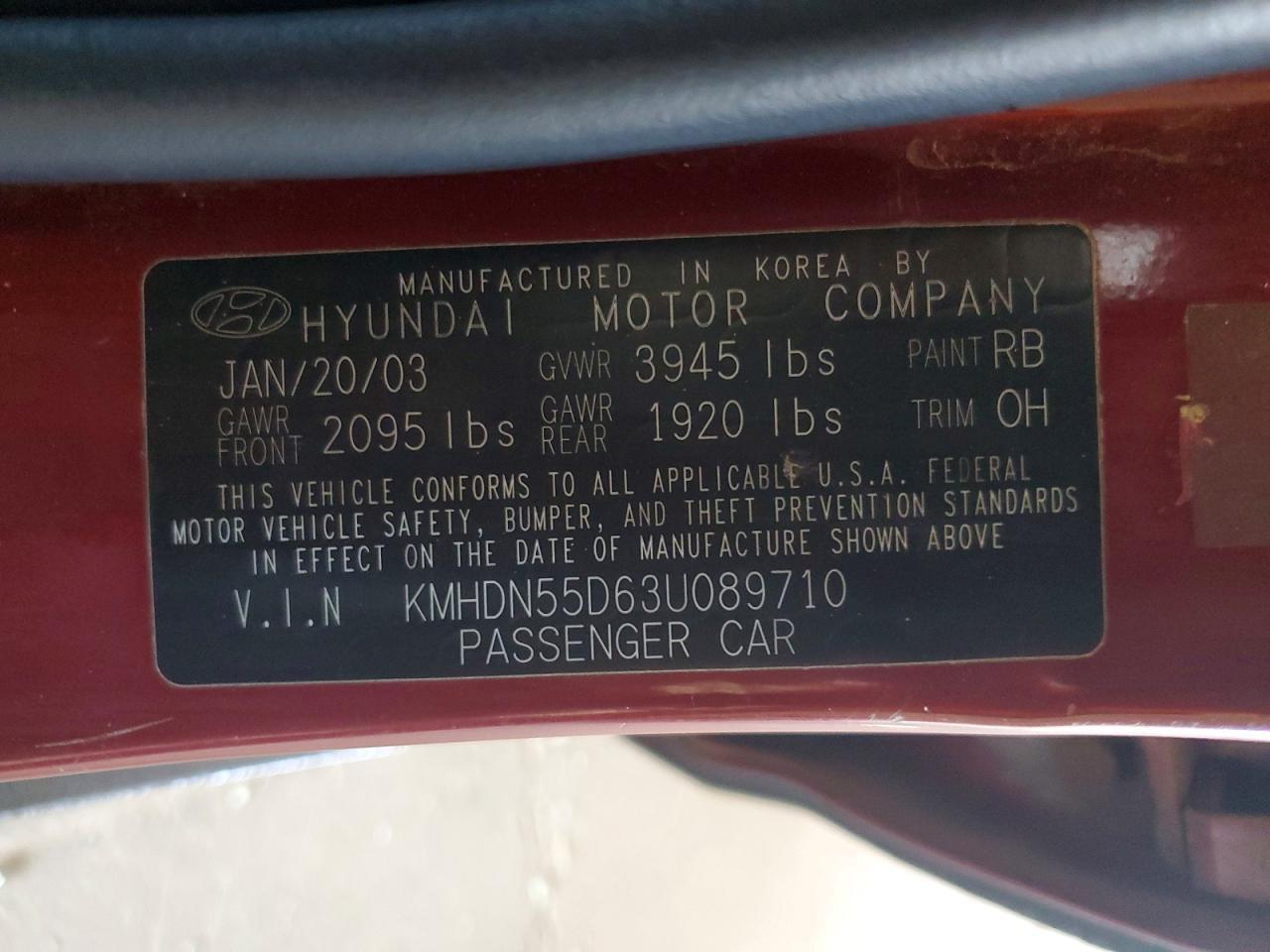 2003 Hyundai Elantra gt