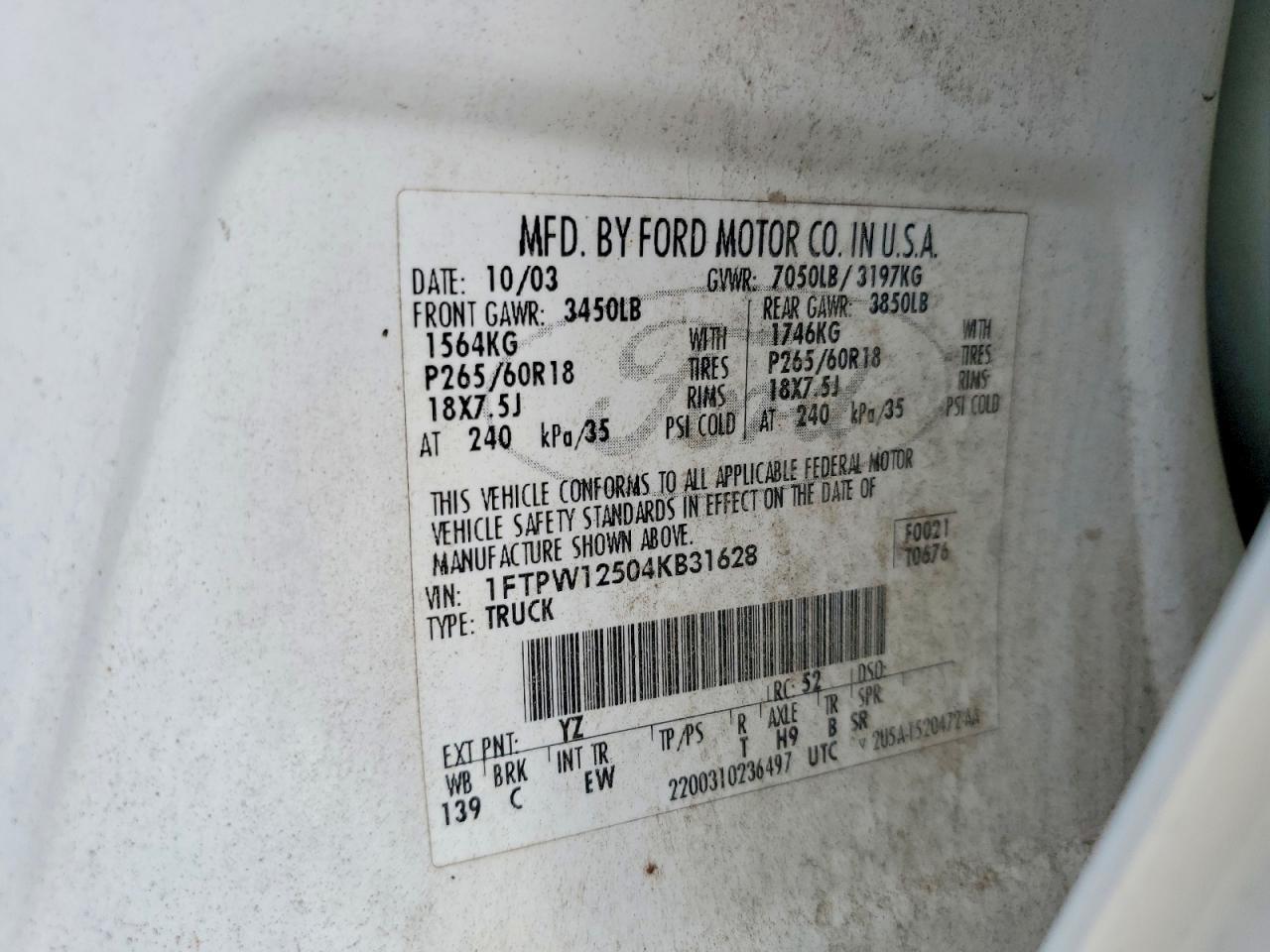 2004 Ford F150 Supercrew