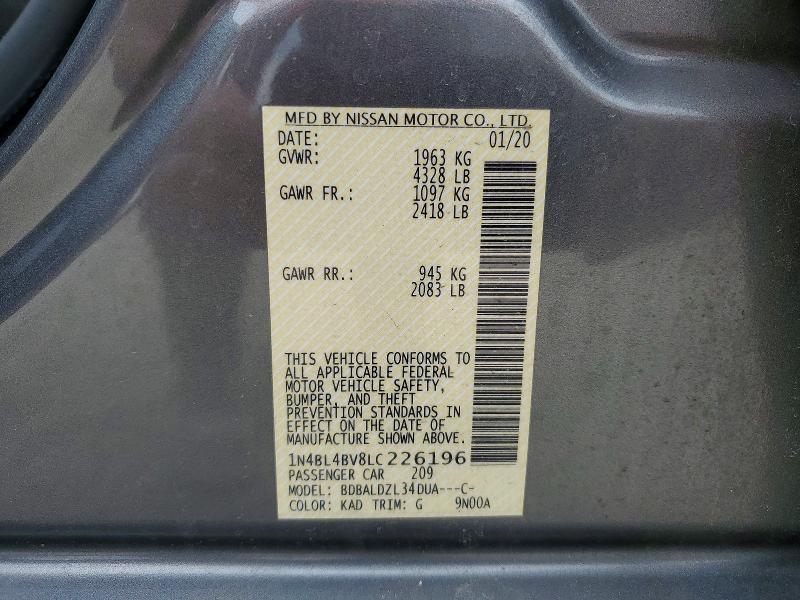 2020 Nissan Altima s