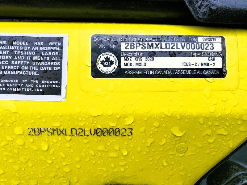 2020 Skidoo MXZ
