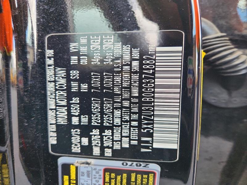 2016 Hyundai Santa fe Sport 2.4l