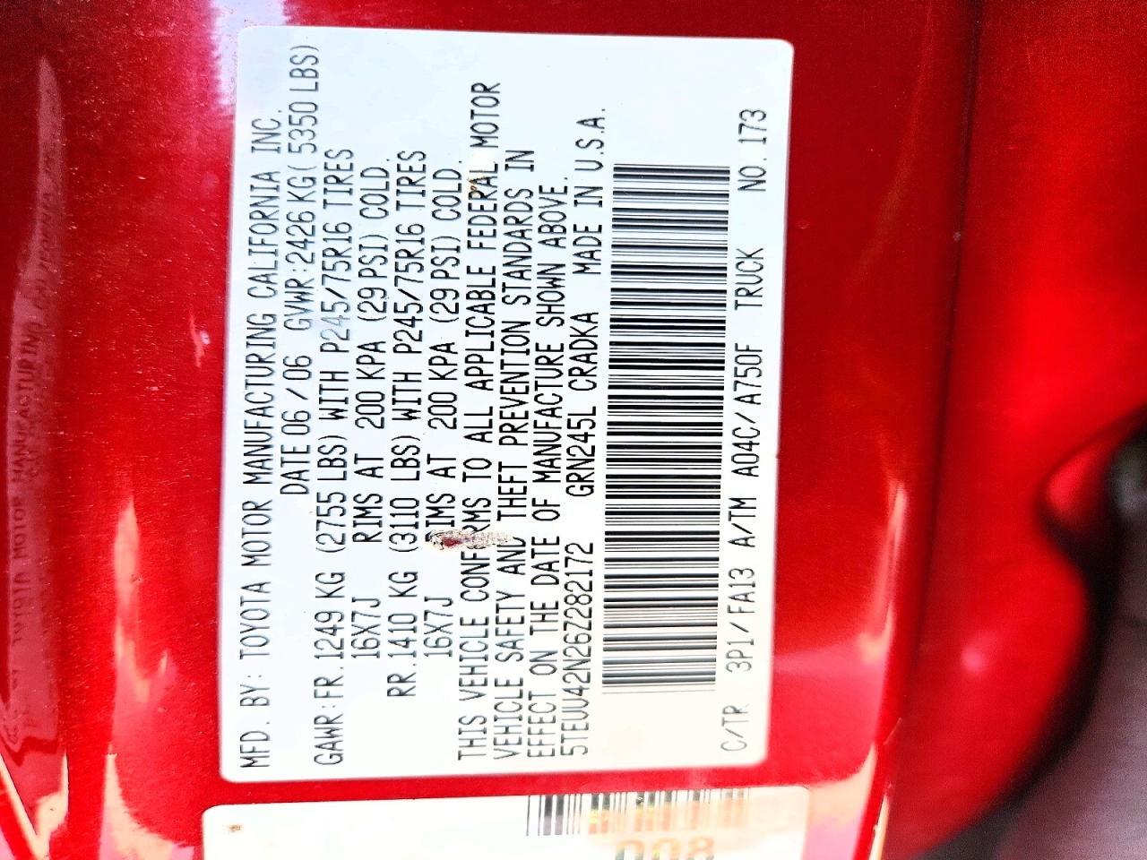 2006 Toyota Tacoma V6