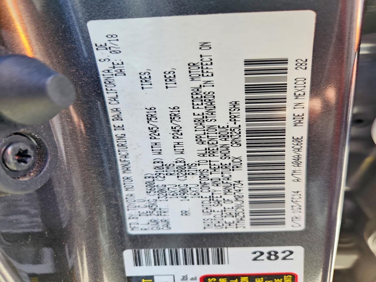 2018 Toyota Tacoma SR5 V6