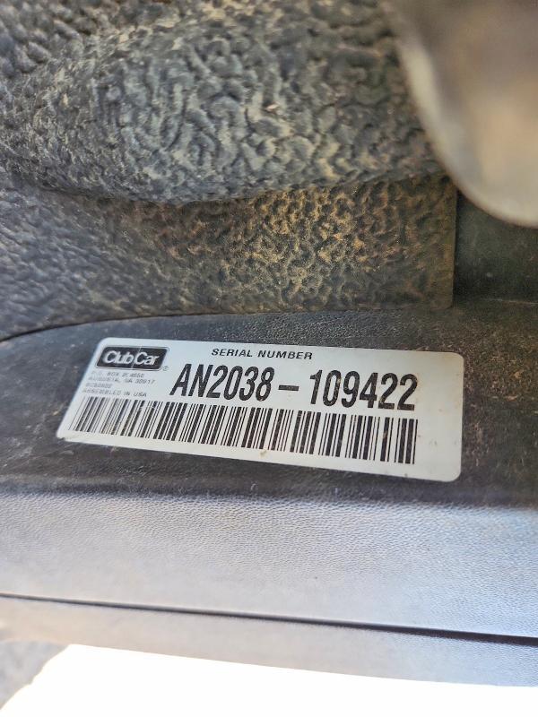 2020 Club Car Golf Cart