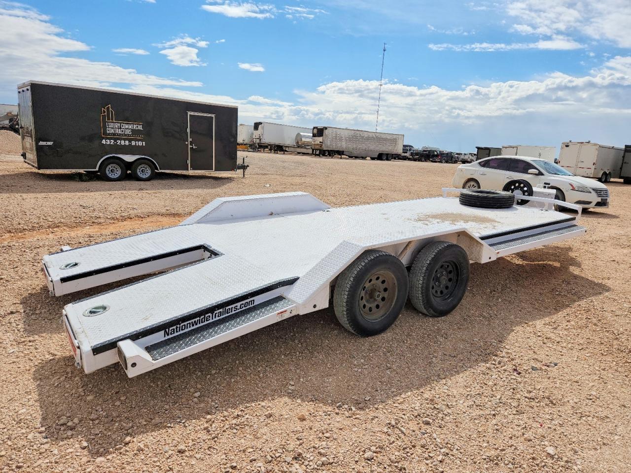 2025 Rawmaxx DRM20BP7K Tilt Deck Equipment Trailer