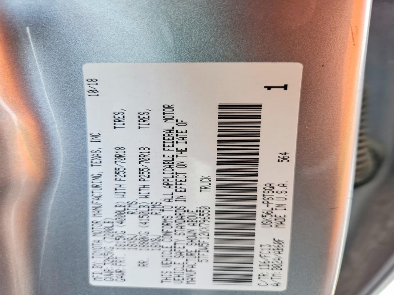 2019 Toyota Tundra Crewmax SR5