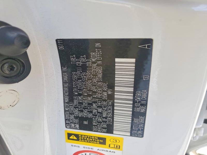 2011 Lexus Rx 350 Base