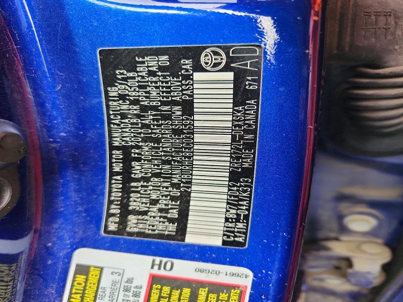 2014 Toyota Corolla s Plus