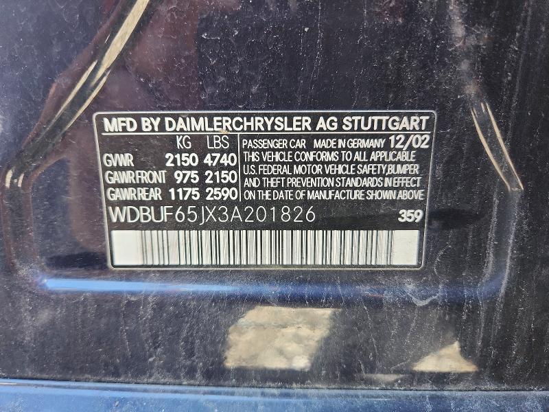 2003 Mercedes-Benz E 320