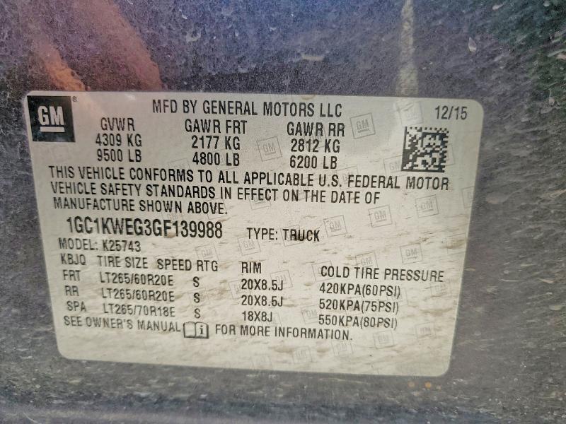 2016 Chevrolet Silverado K2500 Heavy Duty LTZ