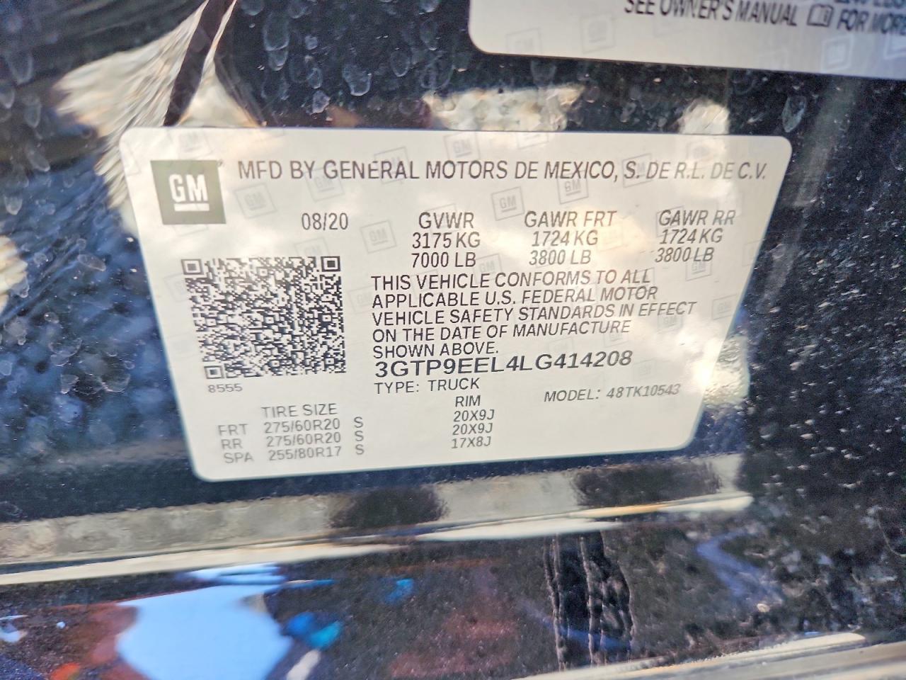 2020 GMC Sierra K1500 AT4