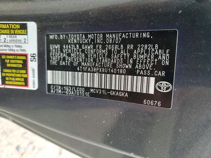 2008 Toyota Camry Solara sle V6