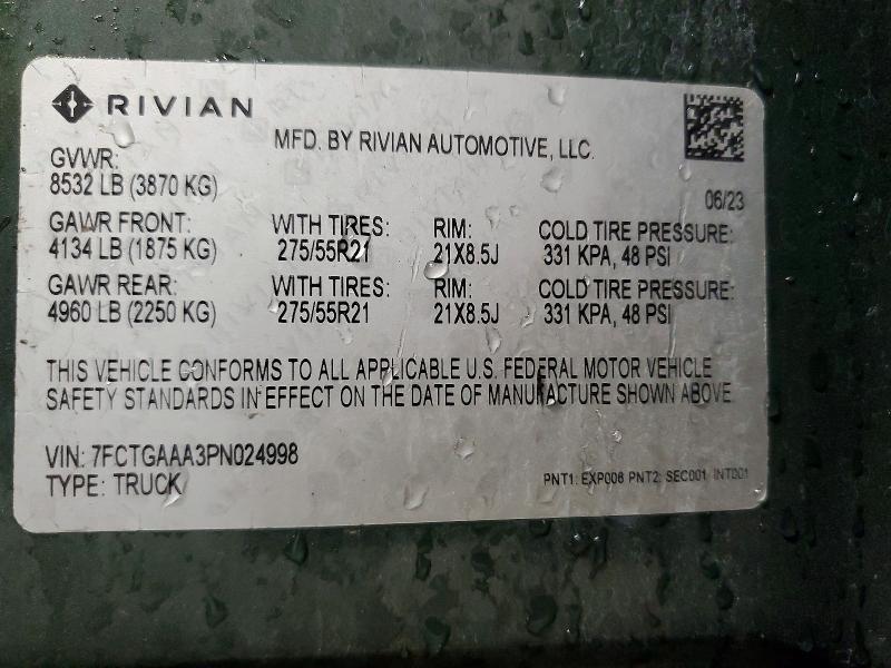 2023 Rivian R1T Adventure