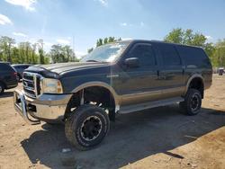 Salvage cars for sale from Copart Baltimore, MD: 2001 Ford Excursion Limited