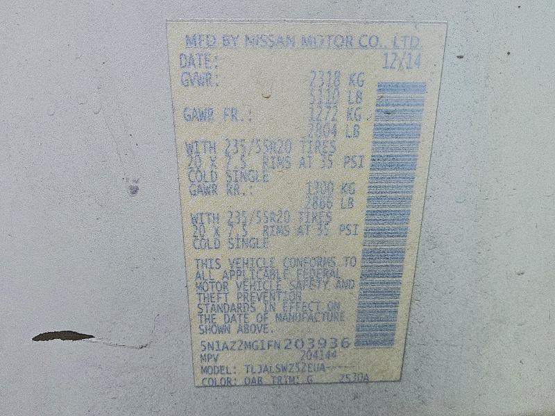 2015 Nissan Murano Platinum