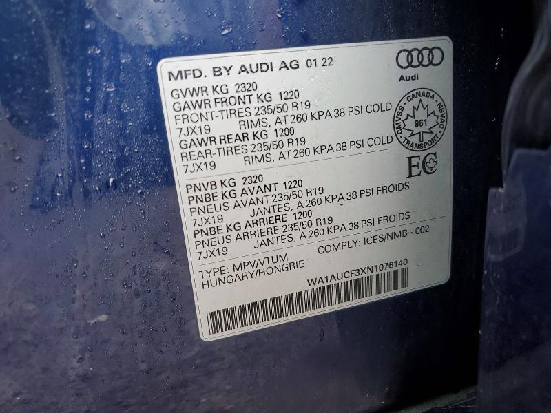 2022 Audi Q3 Premium 40