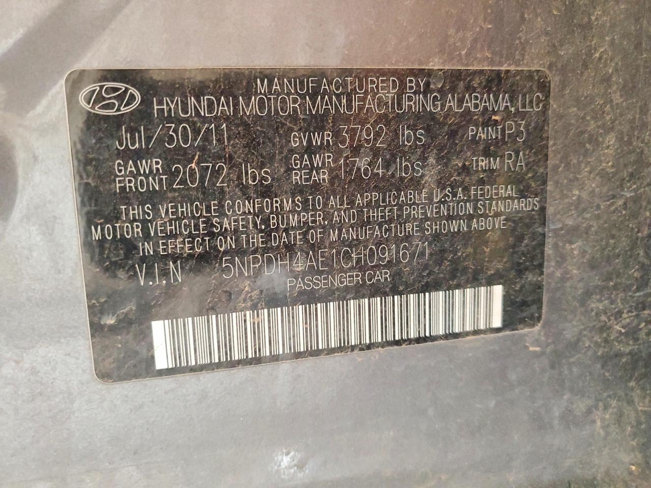 2012 Hyundai Elantra Limited