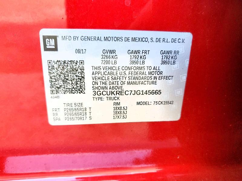 2018 Chevrolet Silverado K1500 LT