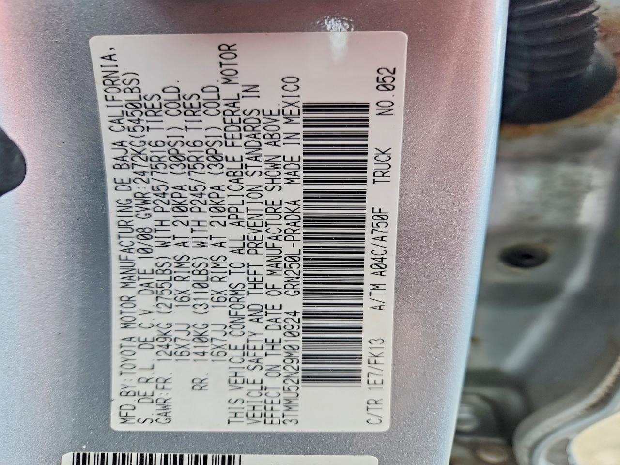 2009 Toyota Tacoma V6