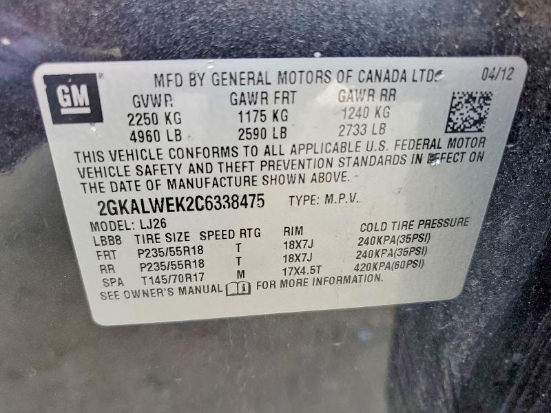 2012 GMC Terrain slt