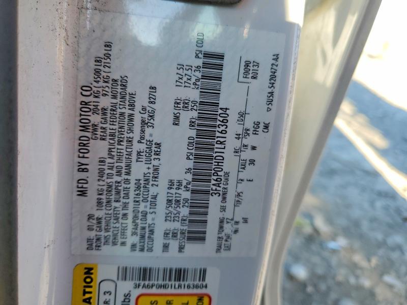 2020 Ford Fusion se
