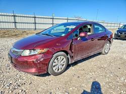 Honda salvage cars for sale: 2012 Honda Civic lx