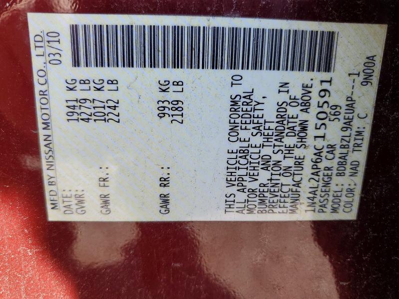 2010 Nissan Altima 2.5