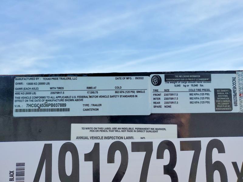 2023 Texas Pride 2022 Texas Pride CA84727KGN Car Carrier