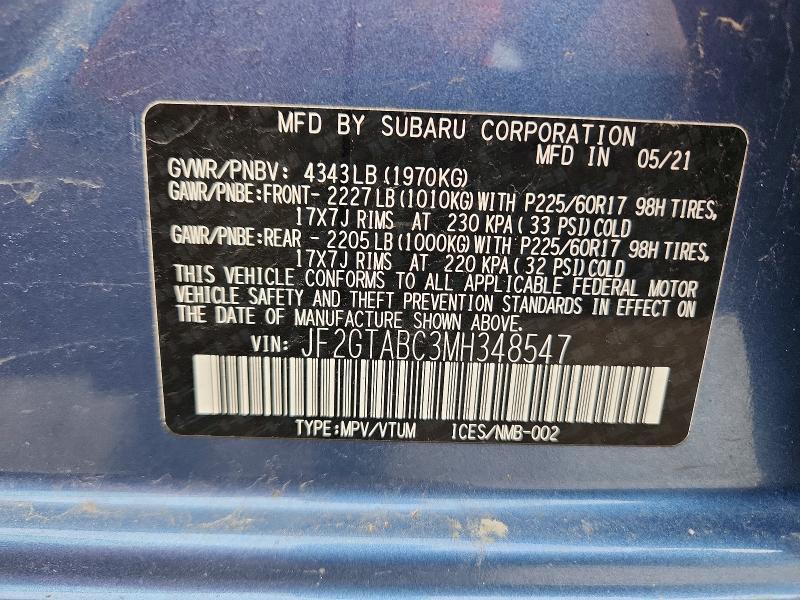 2021 Subaru Crosstrek