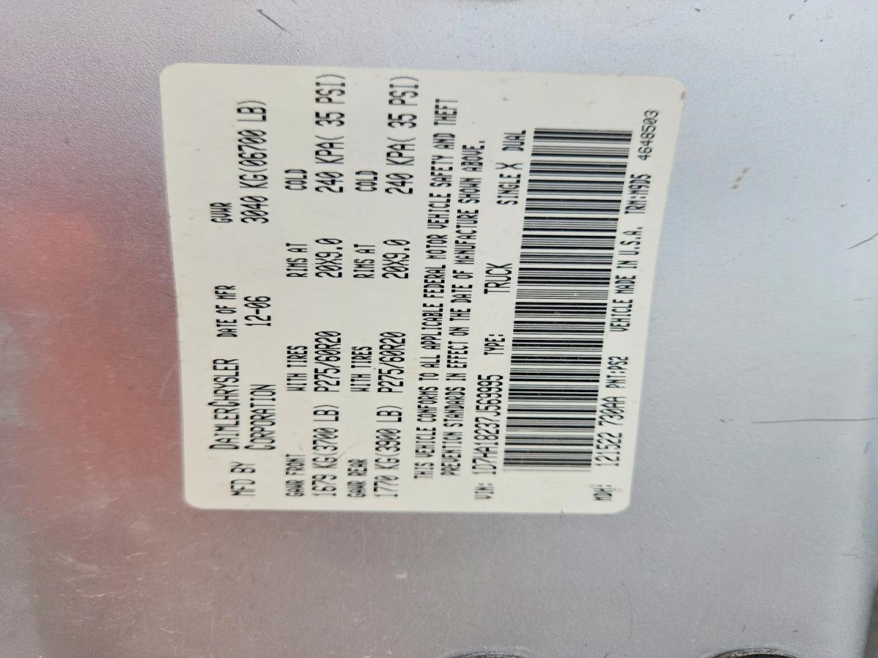 2007 Dodge RAM 1500 ST