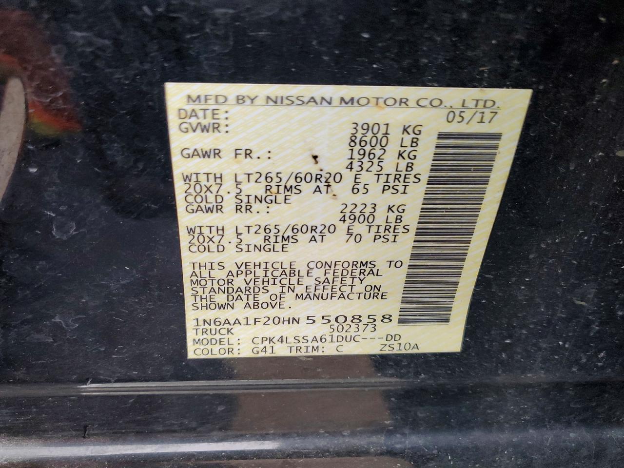 2017 Nissan Titan XD SV