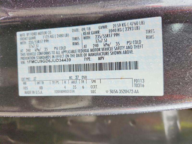 2018 Ford Escape se