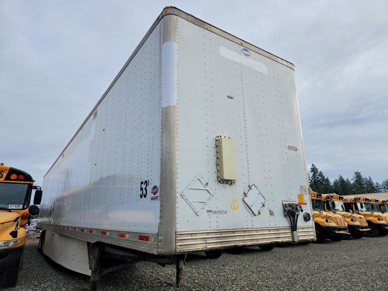 2015 Utility VS2DX DRY Van Trailer