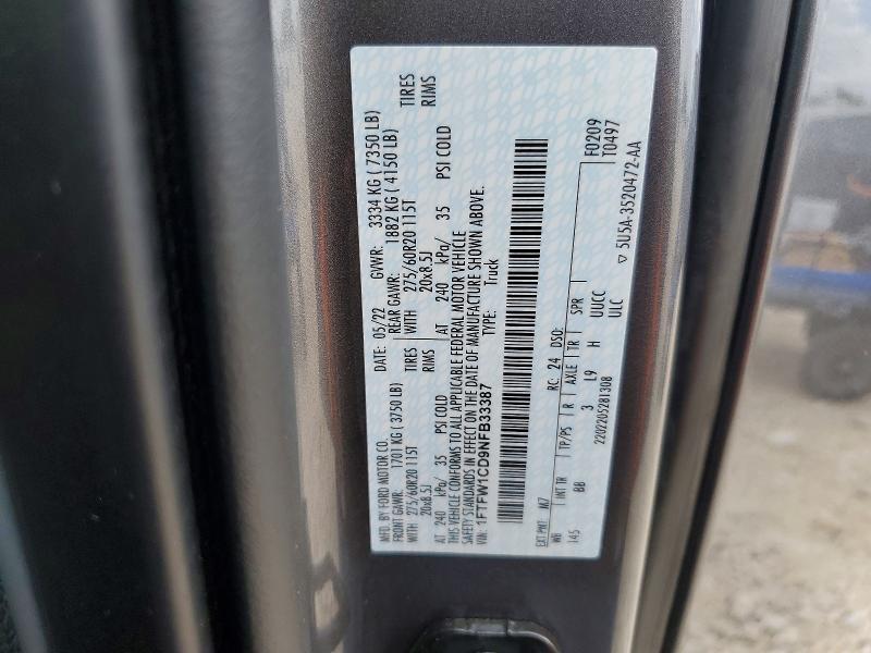 2022 Ford F150 Supercrew