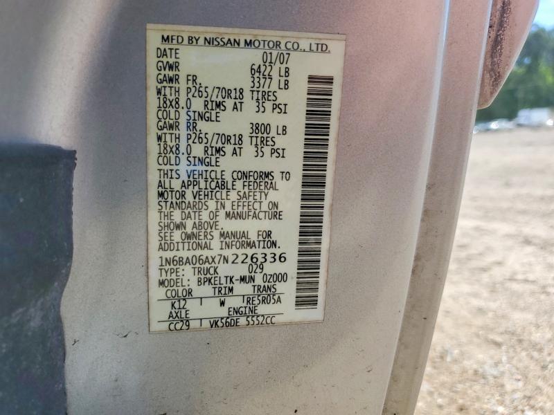 2007 Nissan Titan XE FFV