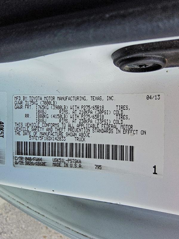 2013 Toyota Tundra Crewmax SR5