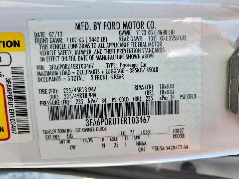 2014 Ford Fusion Titanium hev