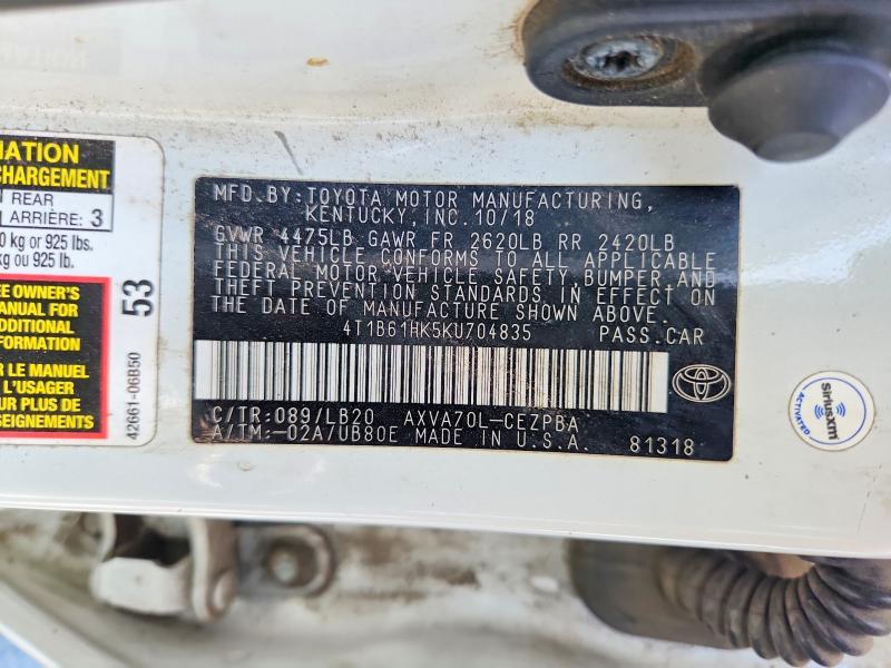 2019 Toyota Camry xse