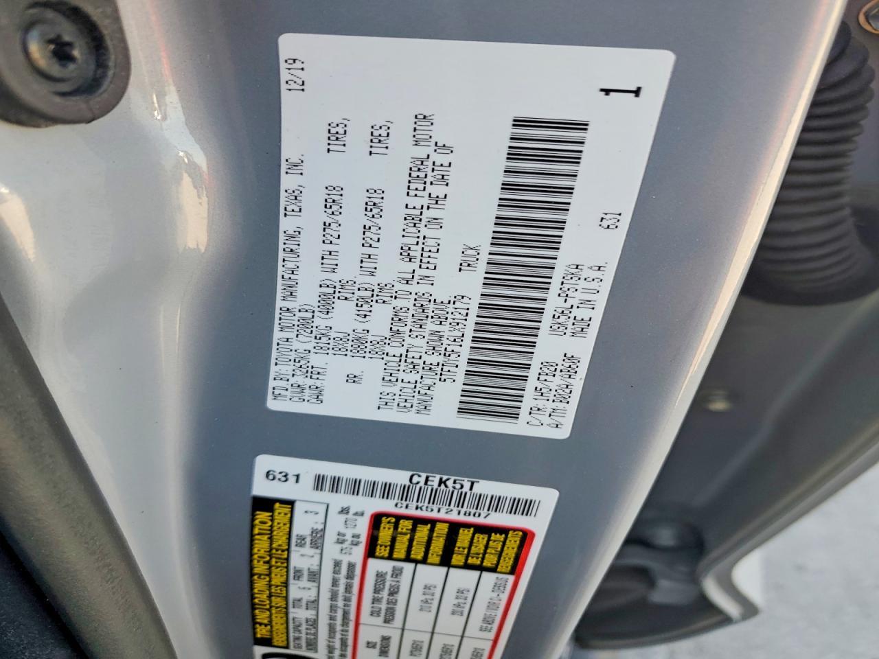 2020 Toyota Tundra SR5
