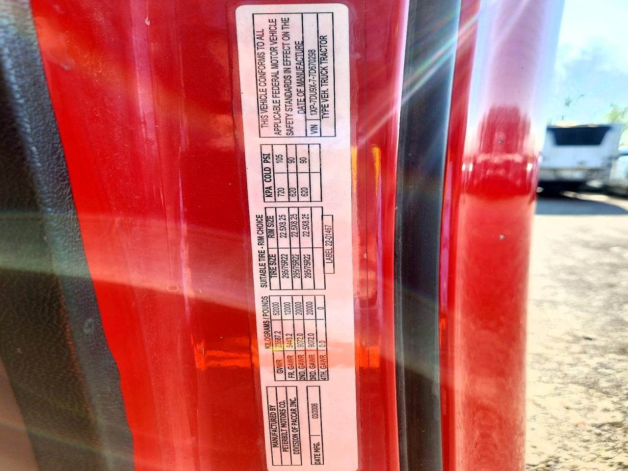 2007 Peterbilt 387 Semi Truck