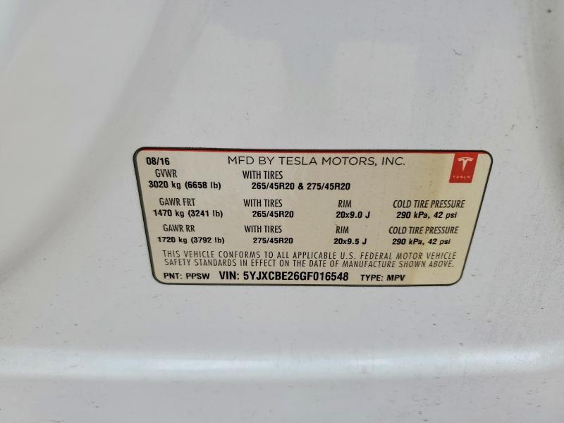 2016 Tesla Model x