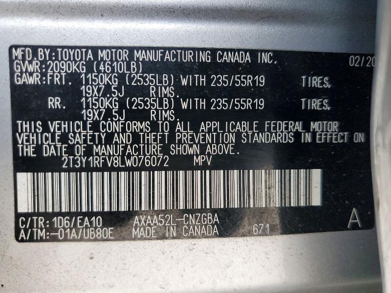 2020 Toyota Rav4 Limited