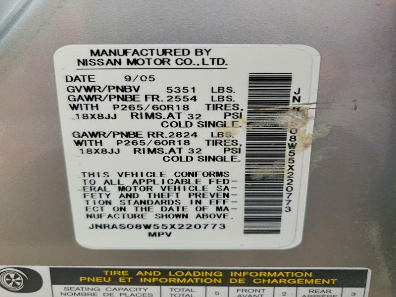 2005 Infiniti Fx35 Base