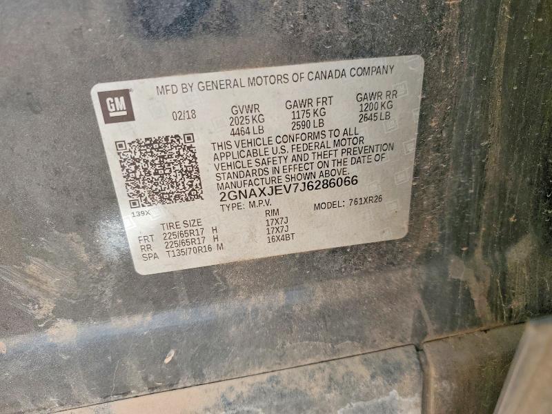 2018 Chev Equinox lt