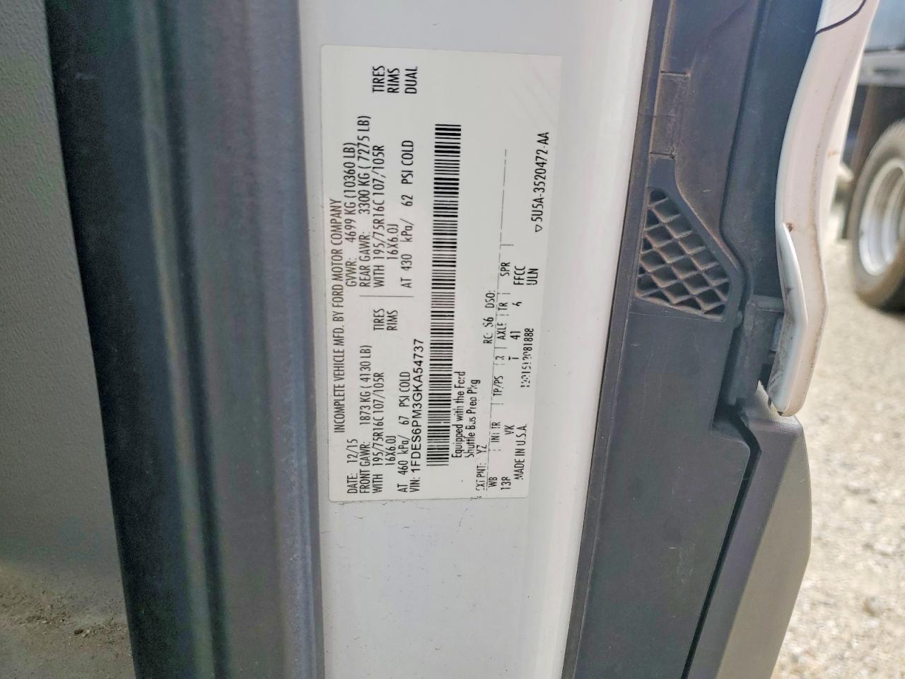 2016 Ford Transit Shuttle Bus