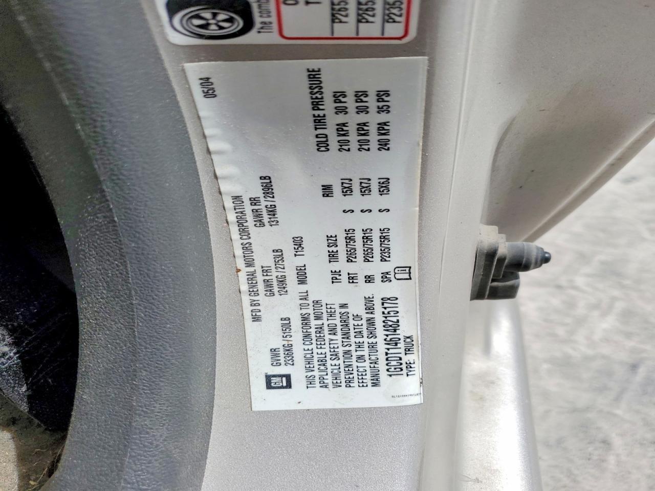 2004 Chevrolet Colorado